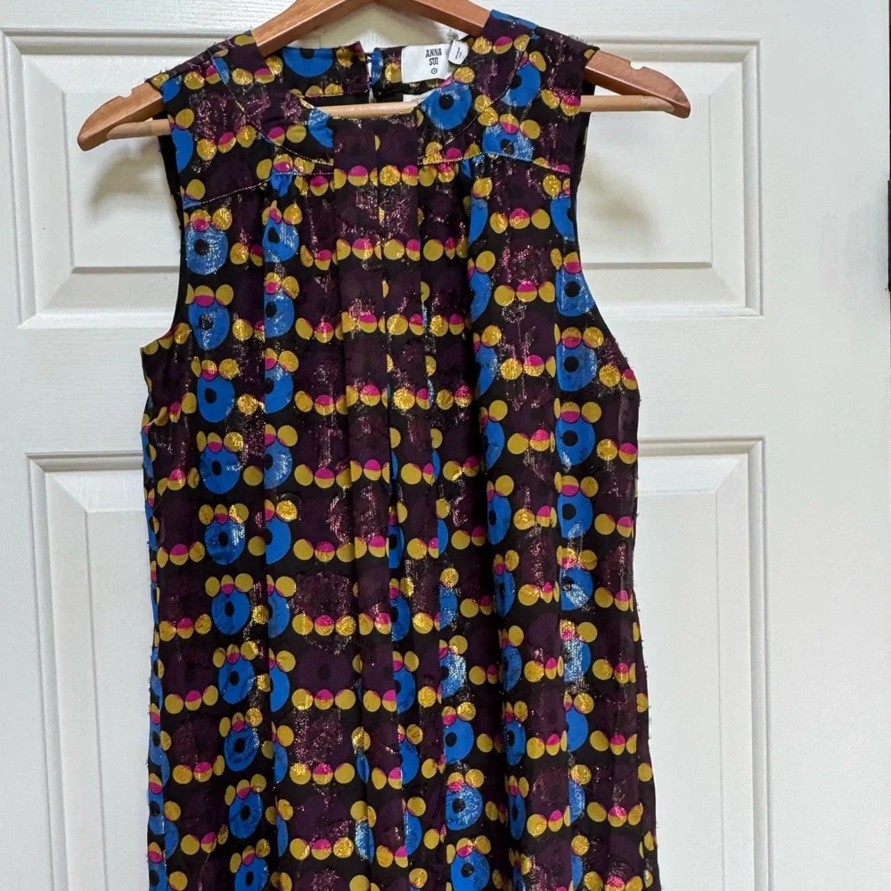 Anna Sui Colorful Patterned Mini Dress. 20th anniversary target collab - Picture 1 of 12